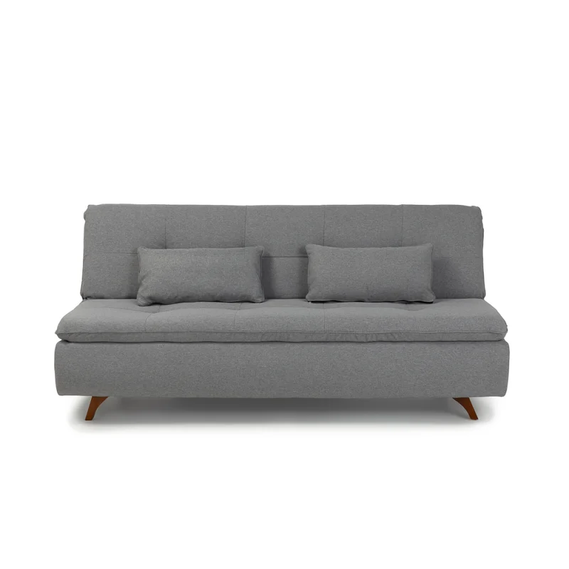 Sofá Cama Maira - Tela Rústica - 9910 (Lino Gris) en Gris - Sillones y sofás, Uruguay | NYR, vista 3