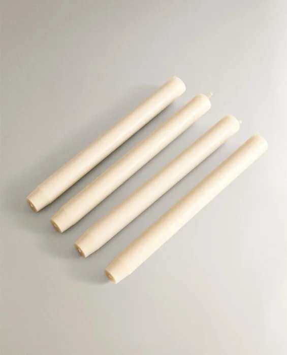 PACK VELAS LARGAS DECORATIVAS CILINDRO (PACK DE 4) en Beige - Velas y Portavelas, Uruguay | Zara Home, vista 3