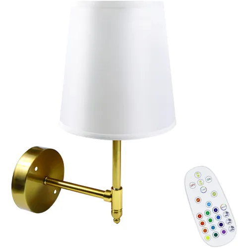 Aplique Corto Inalámbrico Con Control Estilo Nórdico - Iluminarás en Dorado - Lámparas de mesa, Uruguay | Iluminaras