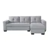 Sofá C/chaise Más De 4 Cuerpos Tela Gris Detroit en Gris - Sillones y sofás, Uruguay | Divino, vista 2 de 7
