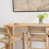 Banqueta en teca y fibra loom en Beige - Butacas, banquetas y puffs, Uruguay | Entrecasa, vista 6 de 8