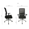 Silla Ejecutiva para escritorio Mesh - Escritorios y sillas de escritorio, Uruguay | Que Sal Muebleria, vista 5 de 6