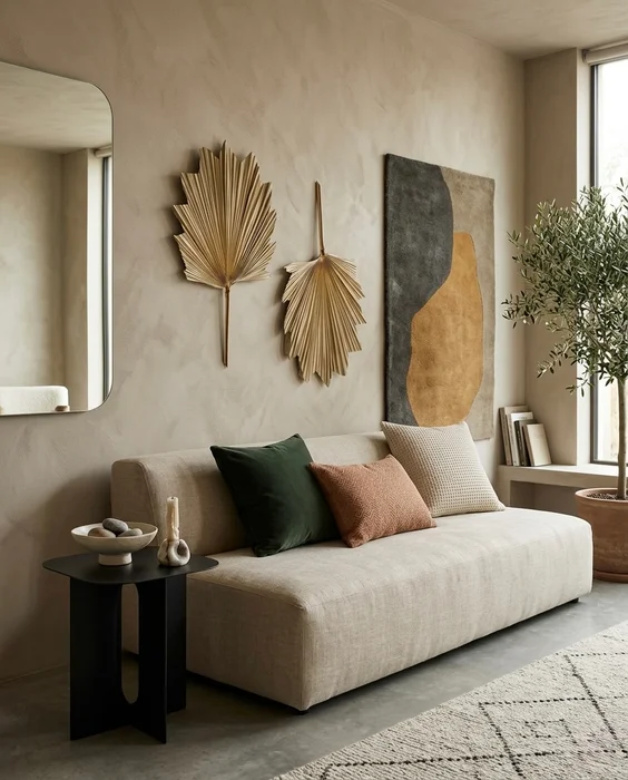 Hoja Modelo Palma en Madera natural - Decoración de pared, Uruguay | Indrana, vista 5