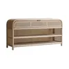 Cómoda Zapatera Rattan-y-madera Natural-beige Calgary en Madera natural - Cómodas, Uruguay | Divino, vista 2 de 2