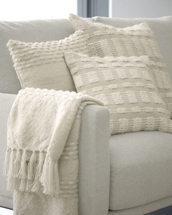 Almohadón Beva blanco 45 x 45 cm en Blanco, Uruguay | Kavehome, vista 3