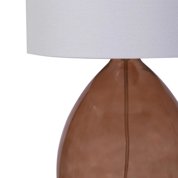 Vidrio Natural/beige Lampara de mesa ml Ambar en Marrón - Lámparas de mesa, Uruguay | Le Blanc, vista 2