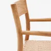 Silla Yalia de madera maciza de roble con acabado natural y asiento de cuerda FSC 100% en Marrón - Sillas, Uruguay | Kavehome, vista 5 de 10