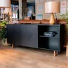 Aparador Buffet Capri 160 cm - Negro - Aparadores y recibidores, Uruguay | Berna home, vista 2 de 6