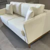 Sofá Felini 2 Cuerpos (160cm) – Blanco Aqua Block - Sillones y sofás, Uruguay | Berna home, vista 4 de 5