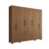 Ropero Placard 8 Puertas 6 Cajones Dormitorio Master Jatoba en Jatoba - Sillones y sofás, Uruguay | Soy Hogar, vista 2 de 8