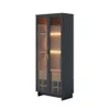 Cristalero Aparador Bar Modular 2 Puertas Vidrio Luz Led - Aparadores y recibidores, Uruguay | Lais Muebles, vista 1 de 5