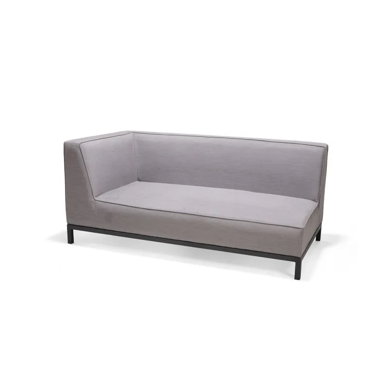 Modulo Sofá - 2 Cuerpos - Ruby en Gris - Muebles para el exterior, Uruguay | Rústico Hogar
