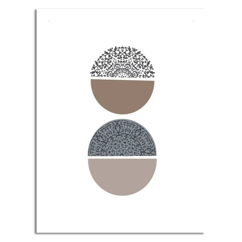 CUADRO CANVAS 30x40cm SEMICIRCULOS 2 - Decoración de pared, Uruguay | Decohogar