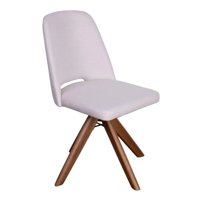 Silla De Oficina Madera-y-tela Natural-beige Hera en Beige - Escritorios y sillas de escritorio, Uruguay | Divino, vista 2