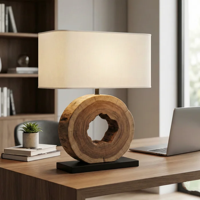 Lámpara de Mesa Nativo Ring Void en Madera natural - Lámparas de mesa, Uruguay | La Perla, vista 2