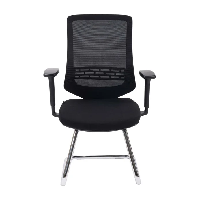 Silla De Visita Polipropileno-y-fibra-de-vidrio Negro K-206v en Negro - Escritorios y sillas de escritorio, Uruguay | Divino, vista 2