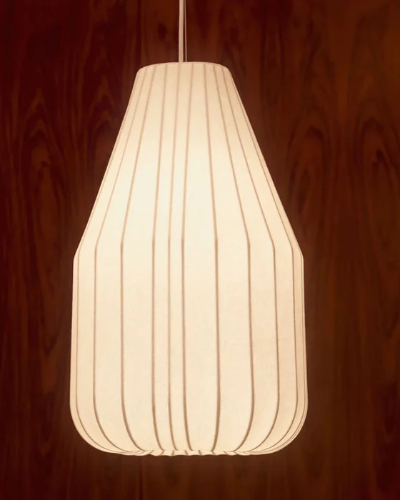 Lámpara de techo Somar de fibras sintéticas y varillas de acero - Ø30 cm en Blanco - Lámparas colgantes, Uruguay | Kavehome, vista 3