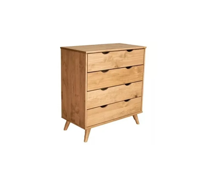 Cómoda 4 Cajones - Linea Dublin en Madera natural - Cómodas, Uruguay | Rústico Hogar, vista 3