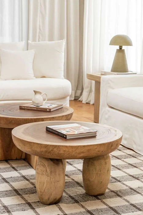 MESA MALLORCA - SUAR - DIAMETRO 70 CMS en Madera natural - Mesas de living, Uruguay | La Iberica, vista 16