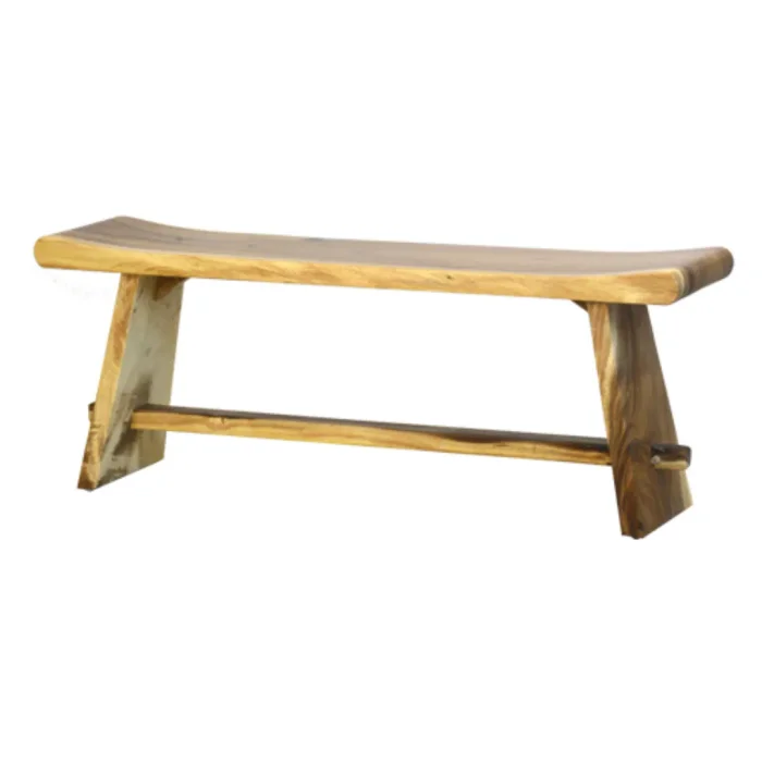 S31 Banco 125x30x46 en Madera natural - Butacas, banquetas y puffs, Uruguay | Victoriana
