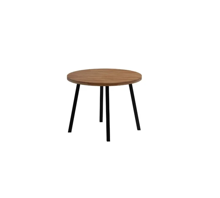 Mesa Stellar Redonda - Negro en Madera natural - Mesas de comedor, Uruguay | Rústico Hogar