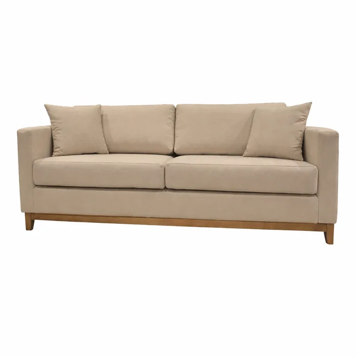 Sofá Felini 2 Cuerpos (160cm) - Beige Aqua Block en Beige - Sillones y sofás, Uruguay | Berna home