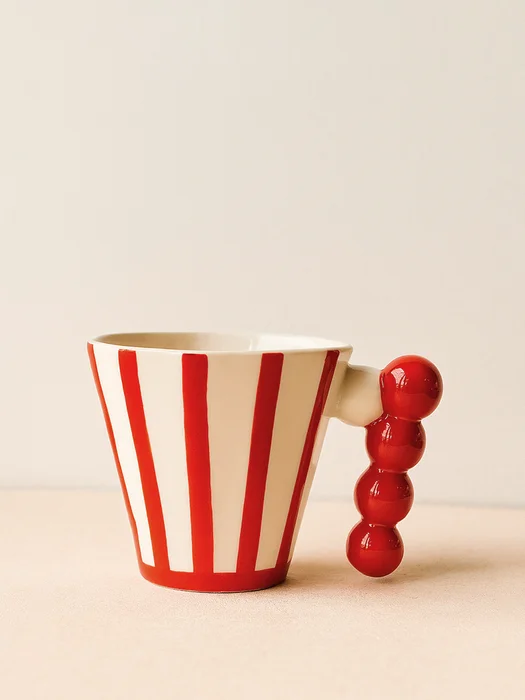 Taza Bolitas Rayada en Negro - Decoración, Uruguay | Cabana, vista 3