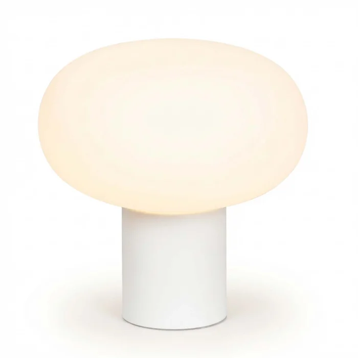 Lámpara De Mesa Metal-y-vidrio Blanco Ml251005/6 en Blanco - Lámparas de mesa, Uruguay | Divino, vista 2