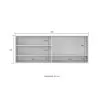 Mueble De Cocina Aereo Alto 4 Puertas 2 Estantes 100% Mdp Blanco en Blanco - Mesas de living, Uruguay | Soy Hogar, vista 2 de 6