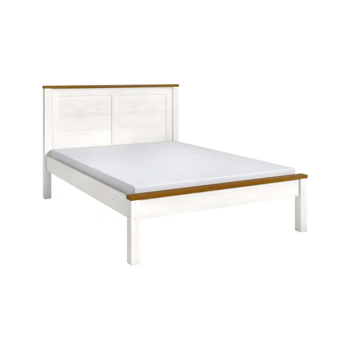 Cama 2 Plazas Pino Natural-beige Topazio en Multicolor - Dormitorio, Uruguay | Divino, vista 2
