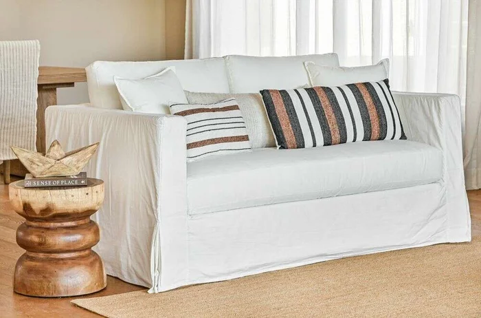 ALMOHADON RAYADO DENIM / CHOCO - 35 X 80 CMS en Multicolor - Textiles, Uruguay | La Iberica, vista 5