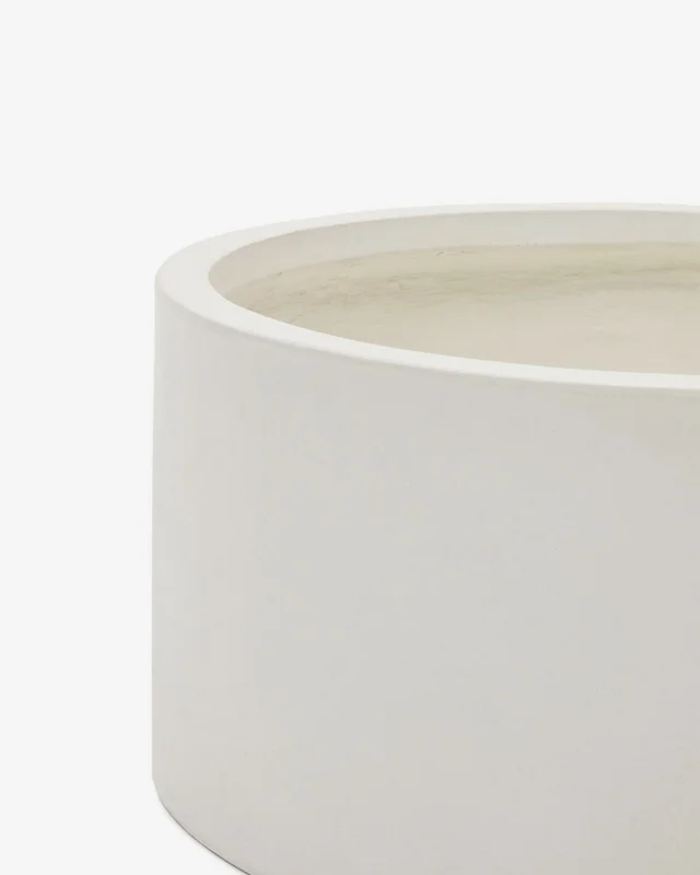 Macetero Aiguablava de cemento blanco - Ø 62 cm en Blanco - Muebles para el exterior, Uruguay | Kavehome, vista 3