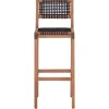 BANQUETA ALTA TRACO CUERDA NEGRA 40x46x106/75CM JATOBA - Muebles para el exterior, Uruguay | Vinibel, vista 2 de 7