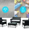 Juego de jardin Aruba Negro en Negro - Muebles para el exterior, Uruguay | La Cueva Muebles, vista 6 de 6