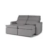 Sofá Santiago (Rebatible) - Tela Microfibra - 2 cuerpos - TC1009 (Plata) en Gris - Sillones y sofás, Uruguay | NYR, vista 4 de 7