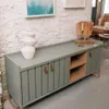Rack Trendy Verde (Pie Dorado) 180 cm - Muebles para TV, Uruguay | Berna home, vista 3 de 7