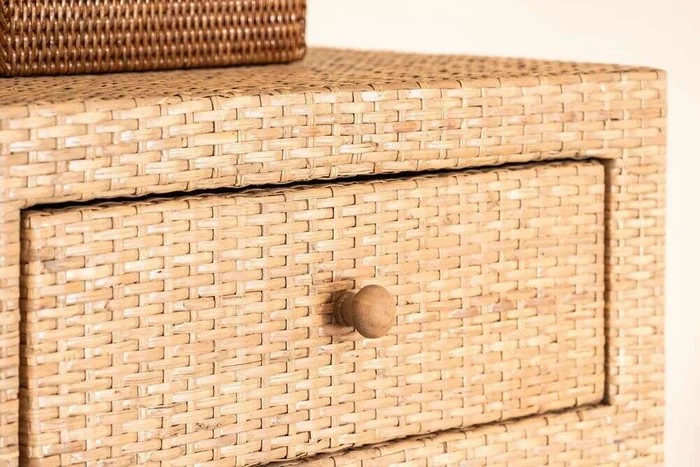 MESA DE LUZ RATTAN - NUDE en Madera natural - Mesas de luz, Uruguay | La Iberica, vista 8