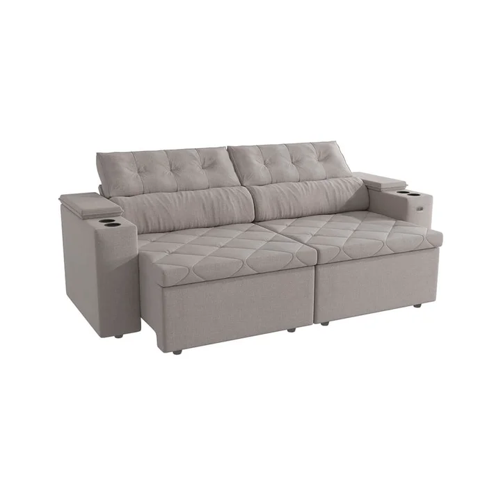 Sofa Otto 260CM - Retractil/Reclinable en Beige - Sillones y sofás, Uruguay | Balton, vista 14