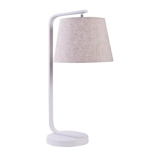 Lámpara De Mesa Metal Blanco Bilbao en Blanco - Lámparas de mesa, Uruguay | Divino