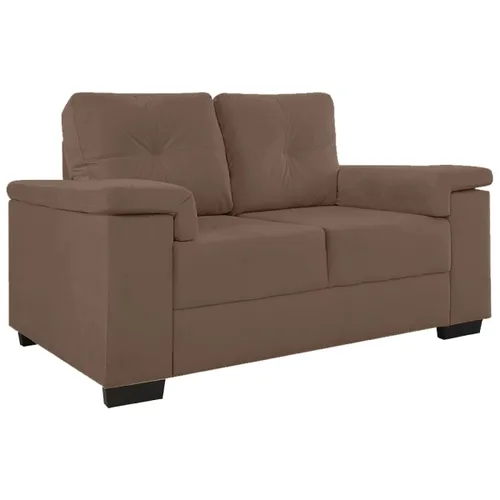 Sillón 2 Cuerpos - Luares Tela - Marron T en Marrón - Sillones y sofás, Uruguay | Rústico Hogar