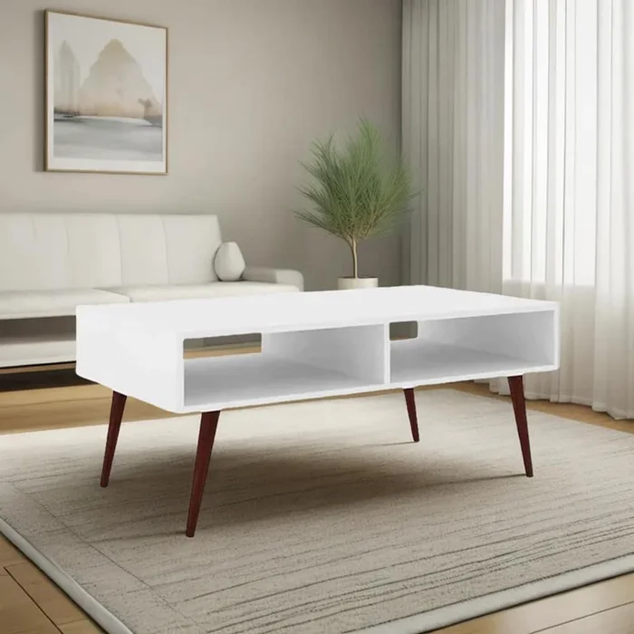 Mesa De Living Linea Retro Mesa Ratona Living Comedor en Blanco - Mesas de living, Uruguay | Lais Muebles, vista 2