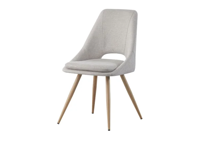 Silla CYNTIA en Tela - Beige en Gris - Sillas, Uruguay | Finkel, vista 2