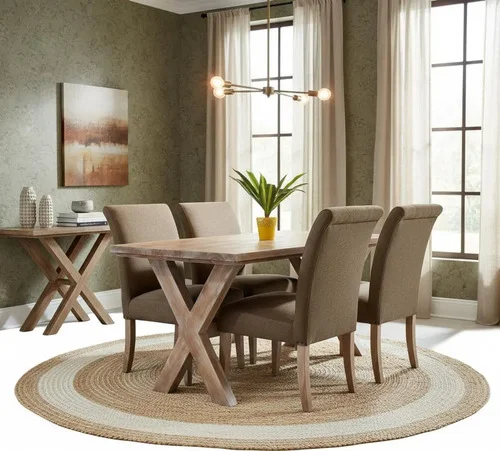 Juego De Comedor Madera Maciza Ozark Cruceta Con 4 Sillas A Eleccion en A Eleccion - Mesas de comedor, Uruguay | Ozark Home
