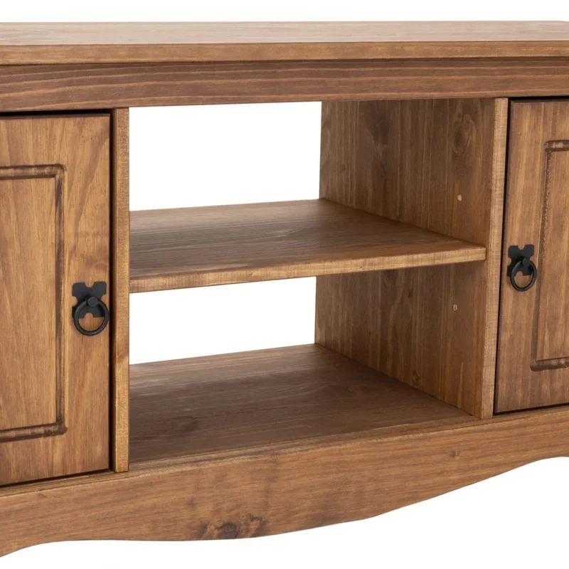 Rack 2 puertas 1 Estante - 160cm- Línea Monterrey - Nogal en Marrón - Muebles para TV, Uruguay | Ecowood, vista 7
