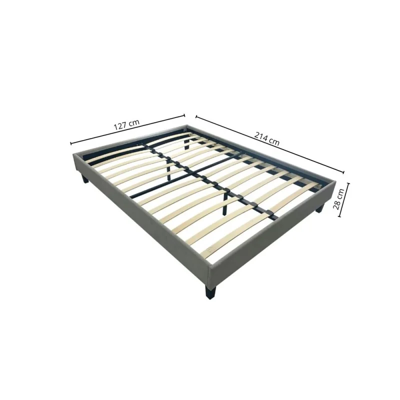 Cama box plaza y media en Gris - Dormitorio, Uruguay | La Cueva Muebles, vista 3