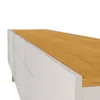 Rack Classic 146 - 2 cajones - Off White y Natural en Blanco - Muebles para TV, Uruguay | NYR, vista 3 de 3