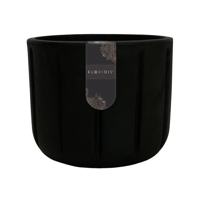 MACETA SPELLO PILASTRI NEGRA 15X15CM en Negro - Macetas, Uruguay | Decohogar, vista 3