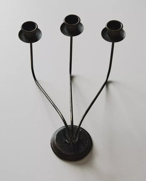 CANDELABRO TRIPLE HIERRO - Velas y Portavelas, Uruguay | Zara Home