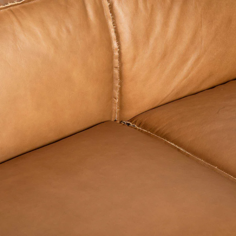 Sofá 4 Cuerpos Cuero Marron Tufa Camel en Beige - Sillones y sofás, Uruguay | Divino, vista 5