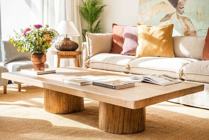MESA LIVING TEMPLO - 1.83 X 0.90 en Madera natural - Mesas de living, Uruguay | La Iberica